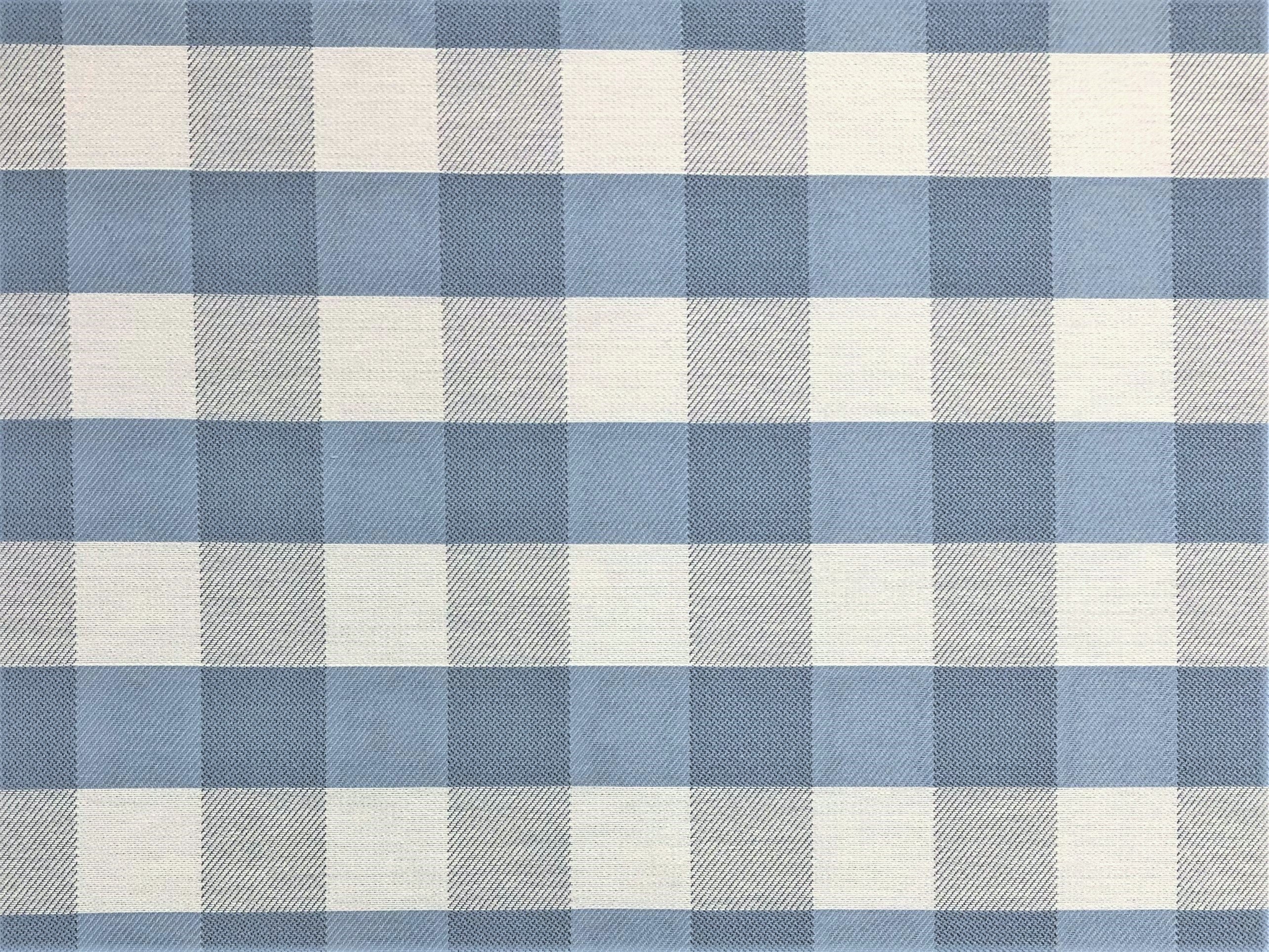 Gingham Fabric - Blue