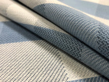 Load image into Gallery viewer, Designer Water &amp; Stain Resistant Indoor Outdoor French Blue Plaid Check Upholstery Drapery Fabric