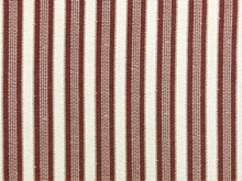 Load image into Gallery viewer, Designer Rusty Red Taupe Stripe Upholstery Fabric