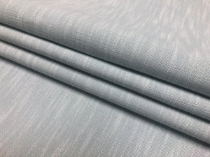 Designer Water & Stain Resistant Indoor Outdoor Light Aqua Tweed Upholstery Drapery Fabric