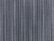 Load image into Gallery viewer, Designer Water &amp; Stain Resistant Indoor Outdoor Charcoal Grey White Woven Stripe Upholstery Drapery Fabric