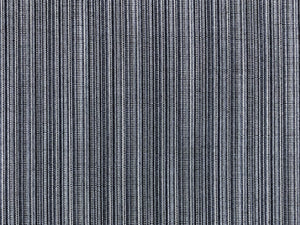 Designer Water & Stain Resistant Indoor Outdoor Charcoal Grey White Woven Stripe Upholstery Drapery Fabric