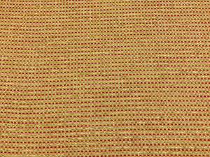 Designer MCM Mid Century Modern Beige Red Cream Chenille Upholstery Fabric