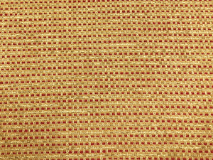 Designer MCM Mid Century Modern Beige Red Cream Chenille Upholstery Fabric