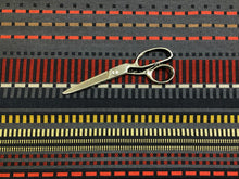 Load image into Gallery viewer, Designer Woven Charcoal Grey Black Red Beige Geometric Upholstery Fabric