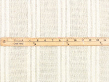 Load image into Gallery viewer, Vintage Rustic Woven Cream Braid Stripe Fabric