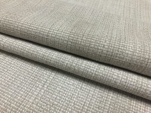 Designer Water & Stain Resistant Greige Taupe Off White MCM Mid Century Modern Tweed Upholstery Fabric