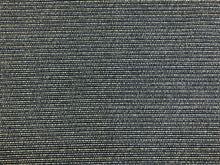 Load image into Gallery viewer, 1 1/3 Yd Designer Water &amp; Stain Resistant Navy French Denim Blue White MCM Mid Century Modern Tweed Upholstery Fabric