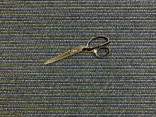 Load image into Gallery viewer, 1 1/3 Yd Designer Water &amp; Stain Resistant Navy French Denim Blue White MCM Mid Century Modern Tweed Upholstery Fabric