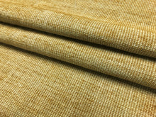 Load image into Gallery viewer, 51" x 52" Designer Mustard Gold Beige Woven MCM Mid Century Modern Wool Upholstery Fabric