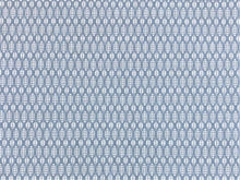 Load image into Gallery viewer, Aqua Slate Blue Grey White Water &amp; Stain Resistant Woven Geometric Upholstery Drapery Fabric