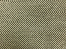 Load image into Gallery viewer, Designer MCM Mid Century Modern Taupe Grey Herringbone Chenille Upholstery Fabric