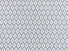 Load image into Gallery viewer, 1.3 Yds of Schumacher Olmsted Indoor Outdoor Blue White Geometric Diamond Upholstery Fabric