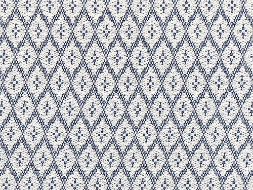 1.3 Yds of Schumacher Olmsted Indoor Outdoor Blue White Geometric Diamond Upholstery Fabric