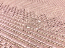 Load image into Gallery viewer, Designer Indoor Outdoor Woven Straw Polypropylene Mauve Basketweave Upholstery Fabric