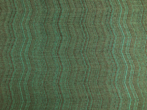 Designer Water & Stain Resistant Teal Blue Grey Abstract Geometric Upholstery Fabric
