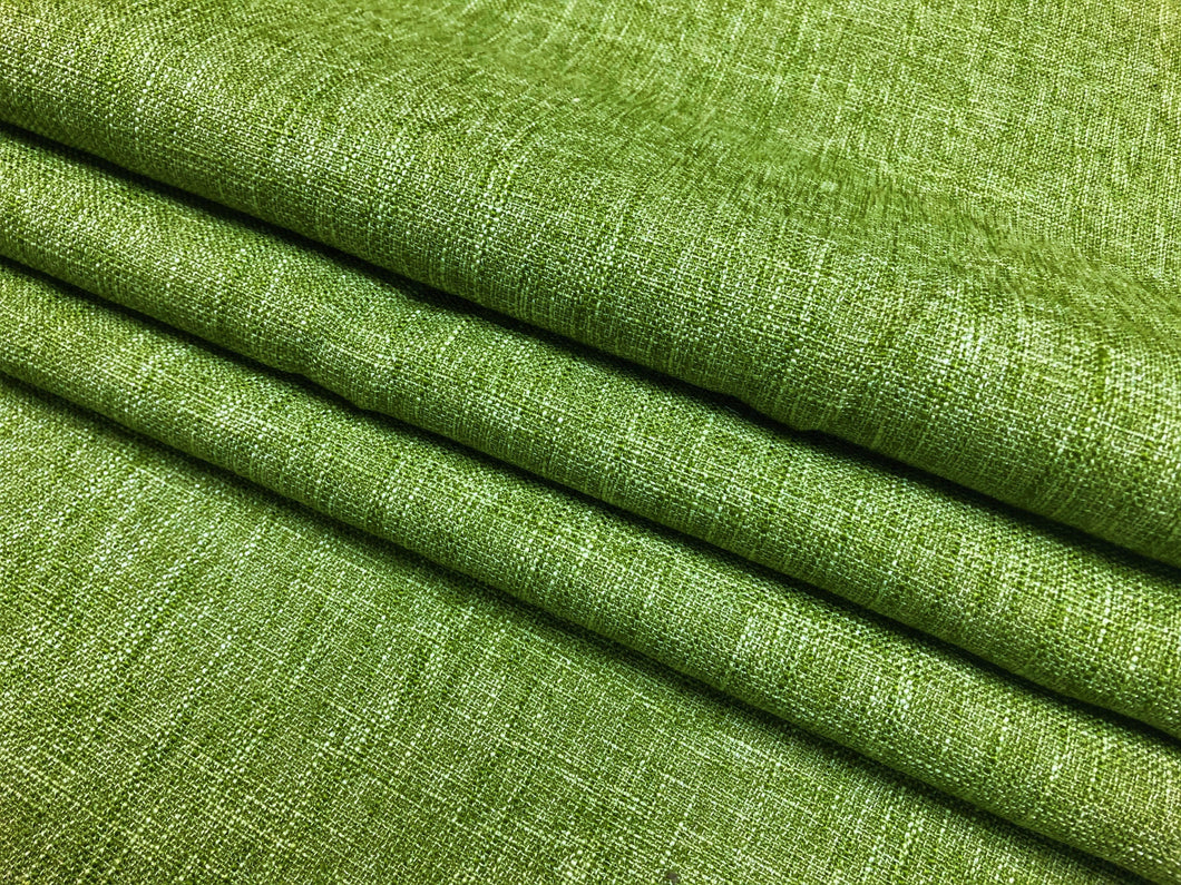 Designer Lime Green Woven MCM Mid Century Modern Tweed Upholstery Drapery Fabric