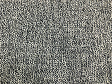 Load image into Gallery viewer, 1 1/2 Yd Designer Wool Linen Navy Blue White MCM Mid Century Modern Tweed Upholstery Fabric