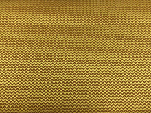 Load image into Gallery viewer, 1 1/2 Yd Designer Water &amp; Stain Resistant Copper Gold Small Scale Chevron Upholstery Fabric