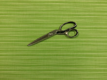 Load image into Gallery viewer, 1 3/4 Yd Designer Indoor Outdoor Lime Green White Stripe Upholstery Drapery Fabric