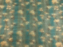 Load image into Gallery viewer, Designer Teal Mustard Beige Floral Faux Leather Upholstery Vinyl