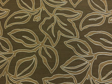 Load image into Gallery viewer, Designer Brown Silver Grey Abstract Upholstery Drapery Fabric