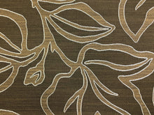 Load image into Gallery viewer, Designer Brown Silver Grey Abstract Upholstery Drapery Fabric