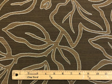 Load image into Gallery viewer, Designer Brown Silver Grey Abstract Upholstery Drapery Fabric