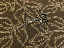 Load image into Gallery viewer, Designer Brown Silver Grey Abstract Upholstery Drapery Fabric
