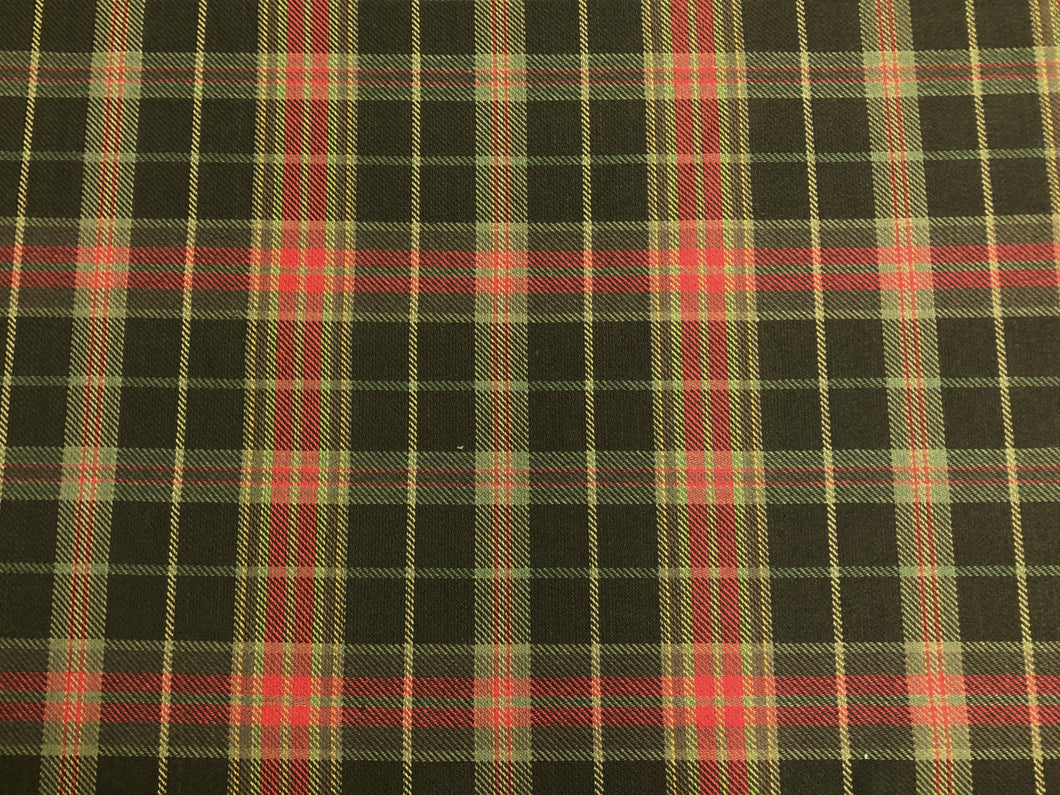 Red Brown Plaid Fabric, Fabric Bistro, Columbia