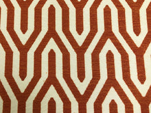Load image into Gallery viewer, Brentano Dynamo Atomic Water &amp; Stain Resistant Orange Cream Geometric Upholstery Drapery Fabric