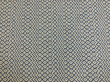 Load image into Gallery viewer, Sanderson Cheslyn Indigo Water &amp; Stain Resistant Navy Blue Ivory Ethnic Geometric Upholstery Fabric
