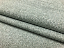 Load image into Gallery viewer, Designer Seafoam Blue Linen Blend MCM Mid Century Modern Upholstery Fabric
