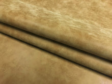 Load image into Gallery viewer, Designer Distressed Caramel Brown Faux Leather Upholstery Vinyl