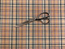 Load image into Gallery viewer, Water &amp; Stain Resistant Forest Green Orange Red Ivory Plaid Upholstery Drapery Fabric