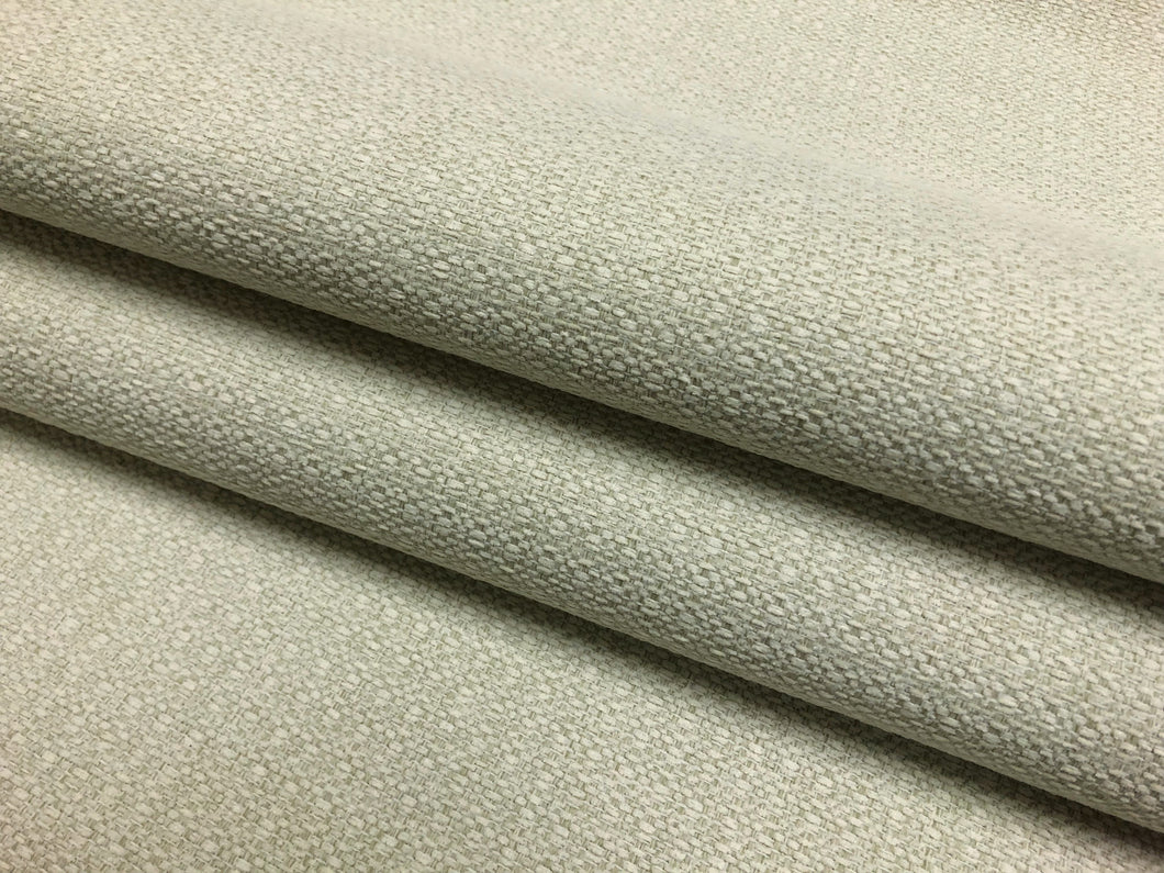 1 2/3 Yd Designer Water & Stain Resistant Cream Chenille MCM Mid Century Modern Upholstery Fabric