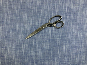 Designer Water & Stain Resistant Royal Blue White MCM Mid Century Modern Tweed Upholstery Fabric