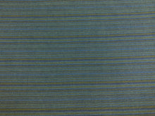 Load image into Gallery viewer, Designer Navy Aqua Blue Green Tweed Herringbone Upholstery Fabric
