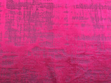Load image into Gallery viewer, Hot Pink Distressed Abstract Velvet Upholstery Drapery Fabric