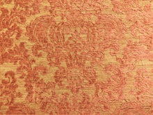 Load image into Gallery viewer, Lee Jofa Claremont Floral Damask Rose Beige Coral Chenille Upholstery Fabric / Ginger
