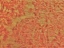 Load image into Gallery viewer, Lee Jofa Claremont Floral Damask Rose Beige Coral Chenille Upholstery Fabric / Ginger