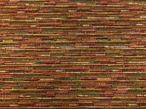 Lee Jofa Gymkhara Weave Red Green Orange Rustic Kilim Upholstery Fabric / Cardina