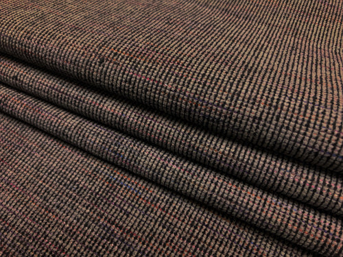 Eggplant Purple Magenta Chenille MCM Mid Century Modern Tweed Upholstery Fabric