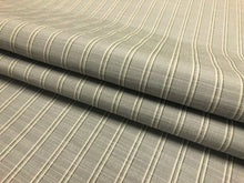 Load image into Gallery viewer, Perennials Ascot Stripe Tin Grey Black Nautical Outdoor Upholstery Fabric