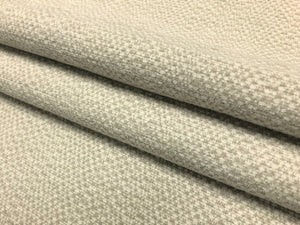 Designer Water & Stain Resistant Beige Cream Abstract Chenille Upholstery Fabric
