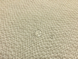 Designer Water & Stain Resistant Beige Cream Abstract Chenille Upholstery Fabric