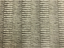 Load image into Gallery viewer, Laura Kirar II Duralee Zebra Ikat Espresso Brown Grey Abstract Chenille Upholstery Fabric