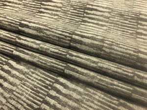 Laura Kirar II Duralee Zebra Ikat Espresso Brown Grey Abstract Chenille Upholstery Fabric