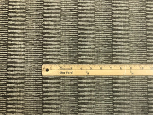 Laura Kirar II Duralee Zebra Ikat Espresso Brown Grey Abstract Chenille Upholstery Fabric