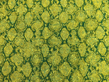 Load image into Gallery viewer, Designer Teal Lime Green Abstract Upholstery Drapery Fabric